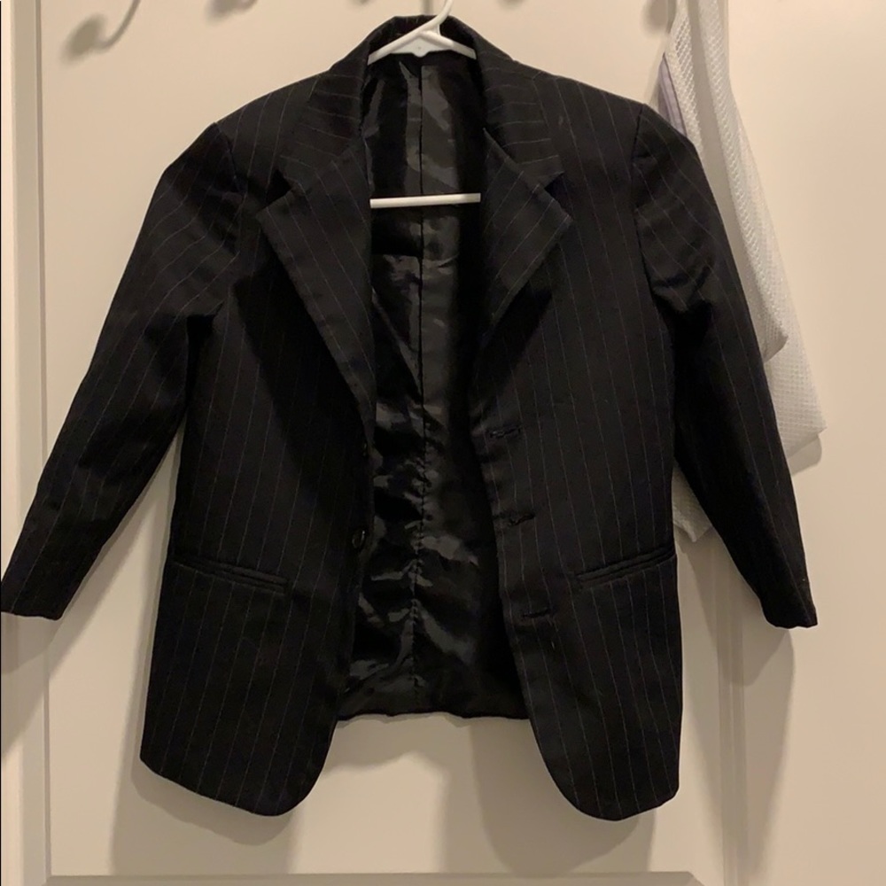 Pinstripe suit jacket